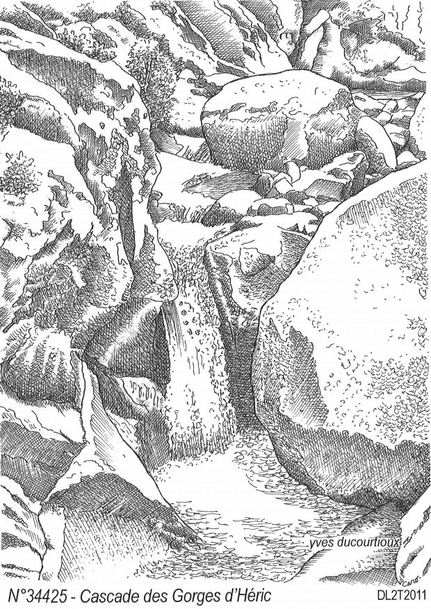 N 34425 - MONS LA TRIVALLE - cascade des gorges d hric